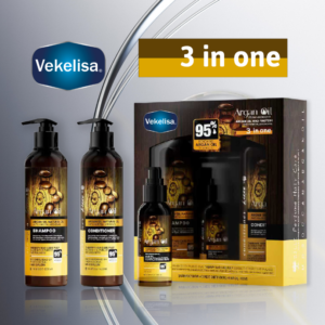 Argan Oil Hair Care Set(500ml shampoo+500ml conditioner+100ml hair oil)