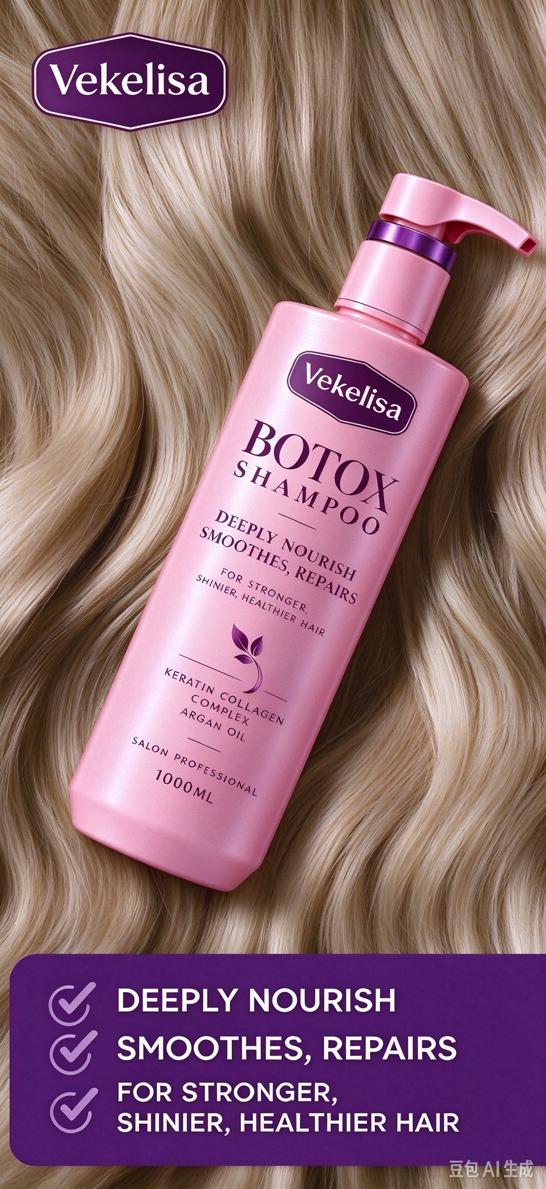 Botox Shampoo – Deep Nourishment, Smoothing & Hair Repair - 图片 6